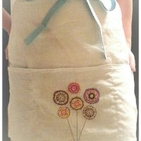 Vintage style flour sack apron