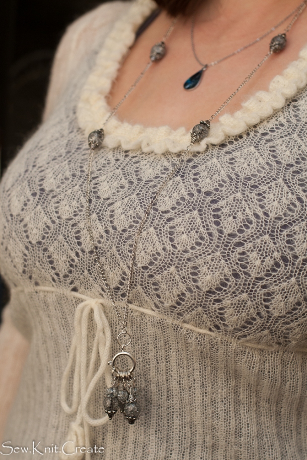 beaded stitch holder necklace